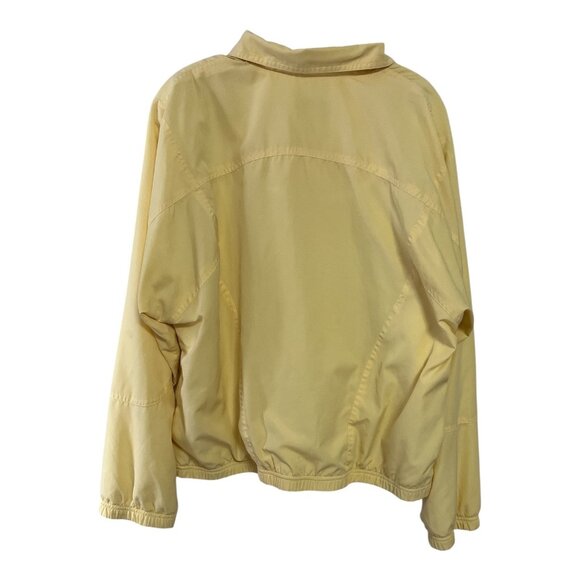 Vintage Koret Sport Women’s Yellow Zip-Up Windbreaker Jacket XL - Picture 4 of 6